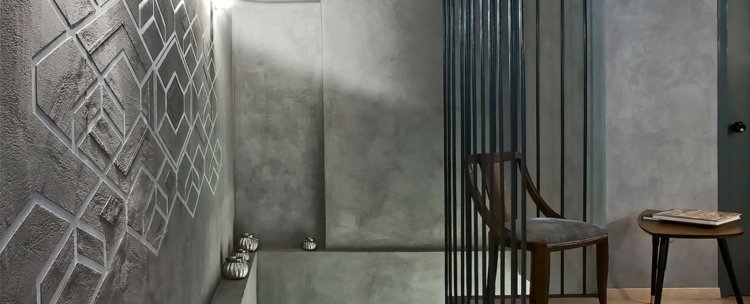 omietka na steny efektový vzor moderný sivý betónový vzhľad