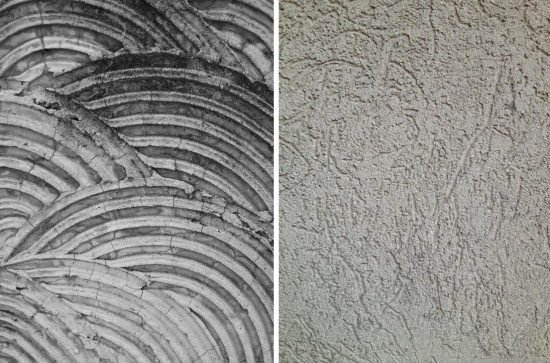 Povrch brúsenej omietky - imitácia betónu Veneziano Travertino