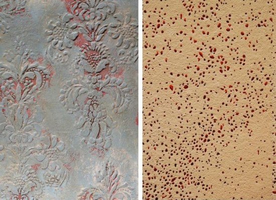 Omietky pripevňujú vložky s integrovanými trblietavými farbami povrchu