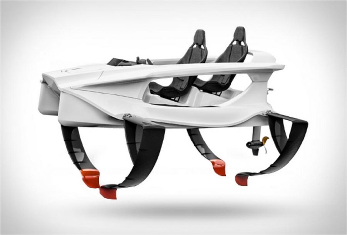 Quadrofoil-elektrický motor-vstavaný systém proti kolízii s nízkym hlukom