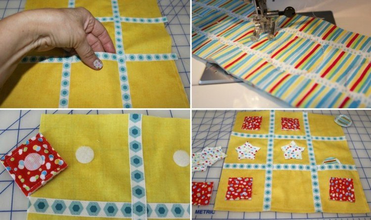 tichá kniha-textil-šijací-šijací-stroj-hviezdičkové štvorce