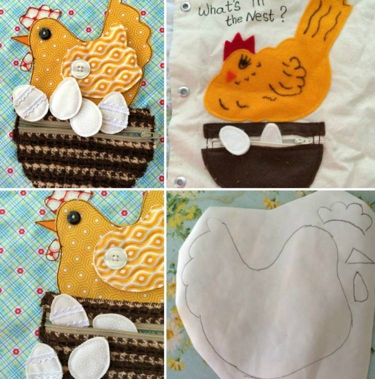 tichá kniha-kura-vajce-košík-návod