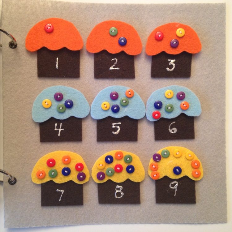 tiché knihy-počítanie-učenie-muffiny-gombíky