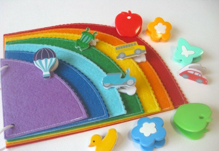 tiché šitie knihy-dúha-nápad-klip-figúrky