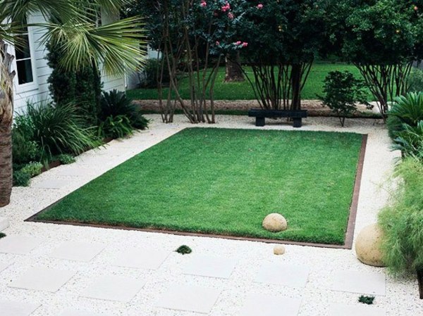 Vytvorte trávnik skarifikujúci kamienky štvorcového tvaru