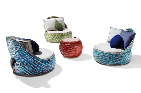 Nápady na dizajn stola na kreslo Dedon pre záhradný nábytok Dedon záhradný nábytok dizajn kresla