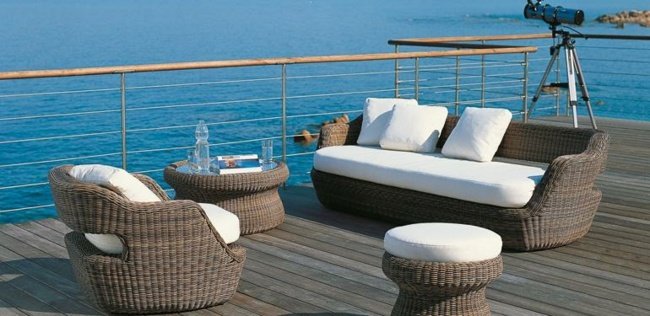 Ratanový záhradný nábytok terasa čalúnenie sedenie skupinová sedačka kreslo Ratanový záhradný nábytok terasa čalúnenie piesková farba