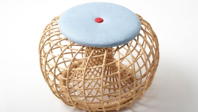 Udržateľná domáca dekorácia-ratanový tkaný stoličkový vankúš