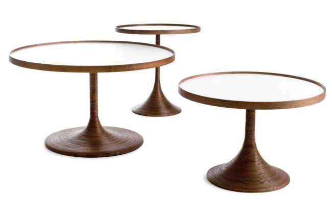 príručné stolíky rôznych veľkostí ratan kenneth cobonpue