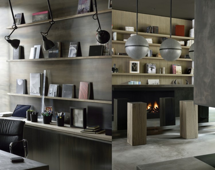 antracitová farebná skrinka moderné zariadenie