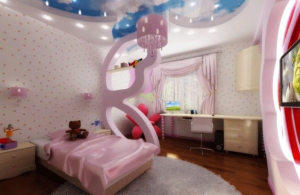 deliaca stena detská izba ružové motýlie krídla ružová farba Priečka-detská izba-ružová-motýľ-krídlo-ružová-farba