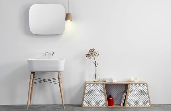 Súprava kúpeľňového nábytku michael hilgers zrkadlová skrinka keramický drez