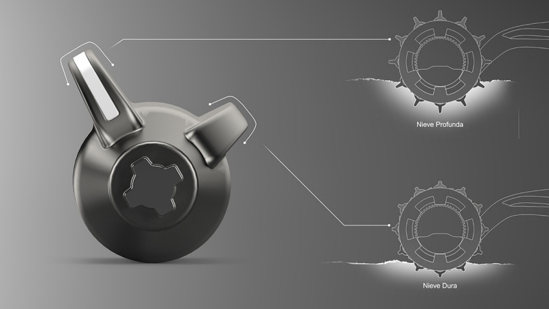 Poštovné technológie detailných kolies RDSV na snežnom skútri
