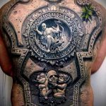 REALISTIC TATTOOS # 69 е интересна версия на модела, който може да се използва добре за обработка и нанасяне като реалистична татуировка на рамото