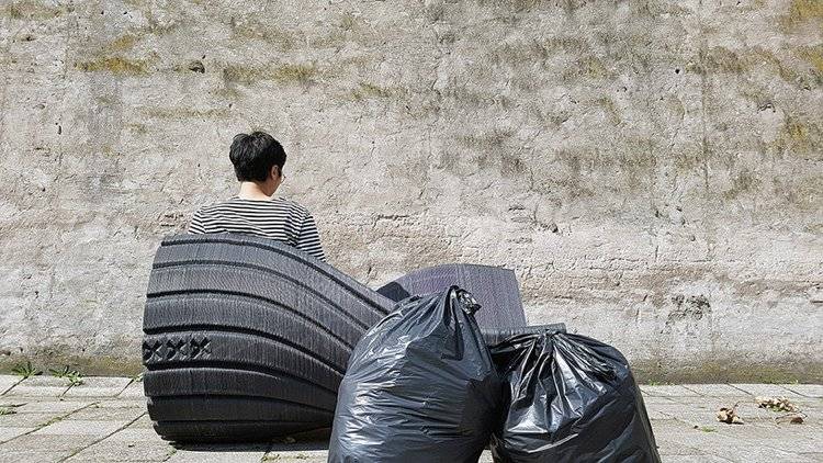 recyklácia nábytku plastový odpad lavica pre 3D tlač dizajnu