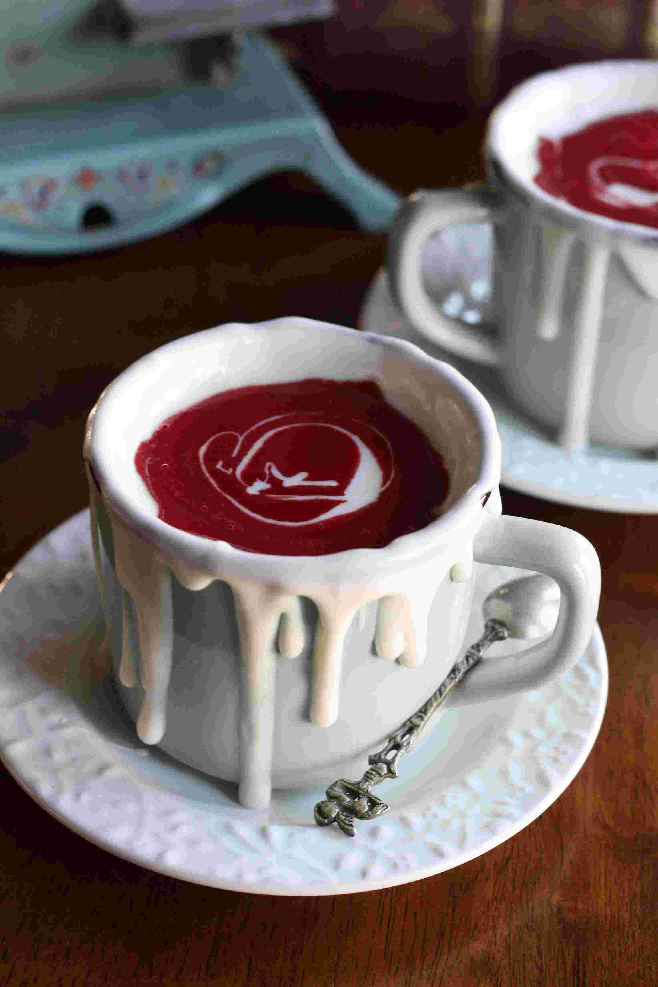Red Velvet Latte Recept Horká čokoládová poleva Zima