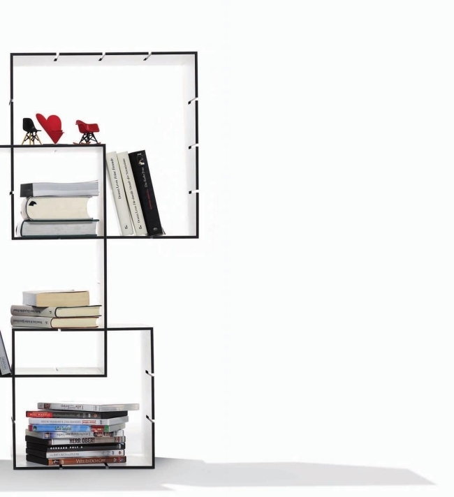 Polica nástenná kocka Florian-Gross vzor ľahko upraviteľného povrchu