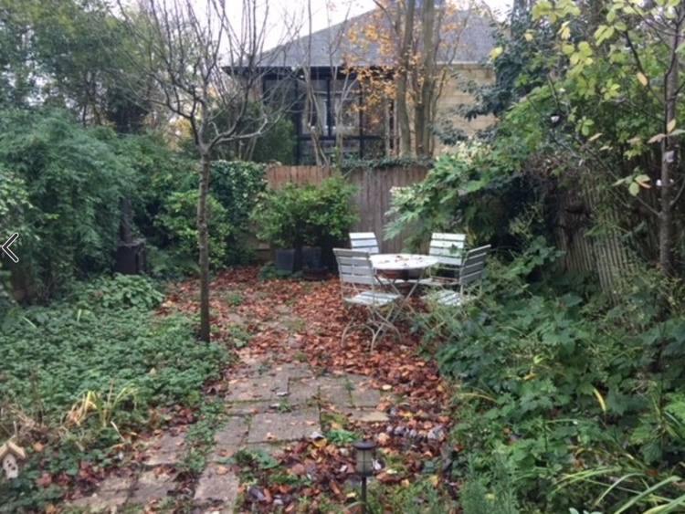 Prepracovať záhradu radového domu Príklad predtým