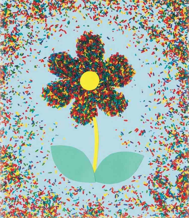 Vyrobte si kvet z farebnej ryže sami