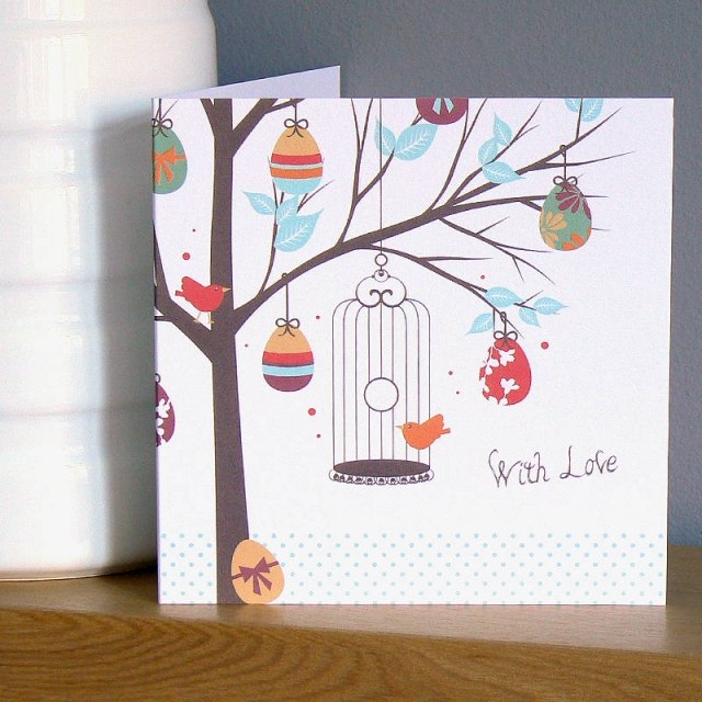 Veľkonočné karty sami vyrábate jednotlivé veľkonočné vajíčka