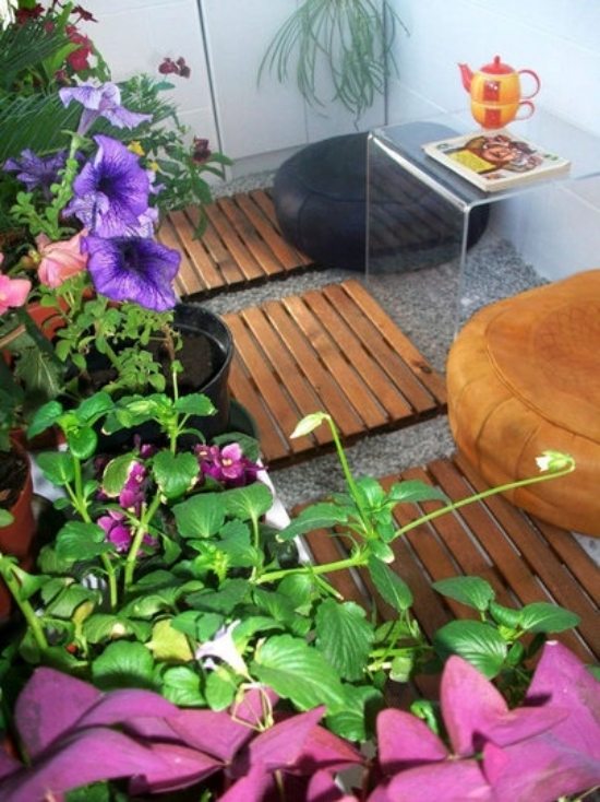 na balkóne nápady záhradný dizajn pre zenovú záhradu