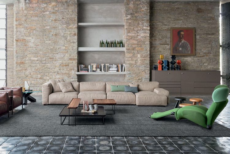 ležadlo obývačka farba podlahy podhlavník farba zelená model žmurknutie