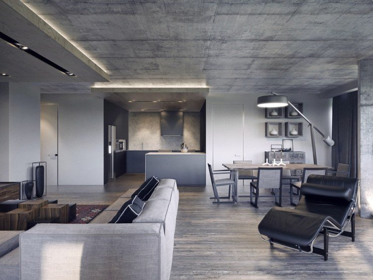 ležadlo obývačka priemyselné zariadenie cassina