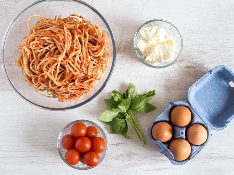 Varenie zvyškov špagiet frittata sami