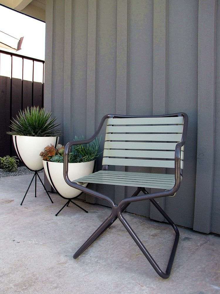 Retro kvetináče sú vhodné aj pre sukulenty uebertoepfe vonkajšia stolička deco biela moderný dizajn