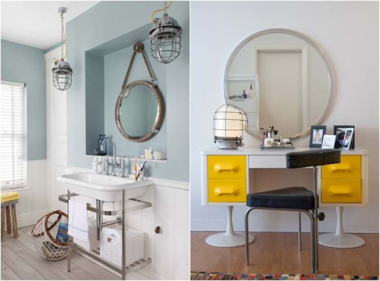 retro-priemyselné-žiarovky-námorný-dizajn-kúpeľňa-toaletný stolík