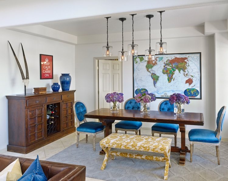 retro-priemyselné žiarovky-jedálenský stôl-sklenené-viditeľné-žiarovky