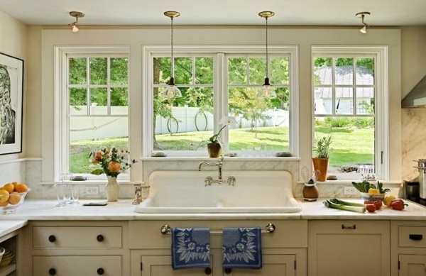 Retro kuchynské faucety vidiecka kuchyňa