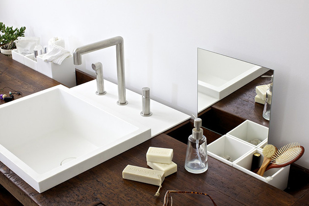 rexa dizajn rustikálny márnosť drevený pracovný stôl poriadok v kúpeľni