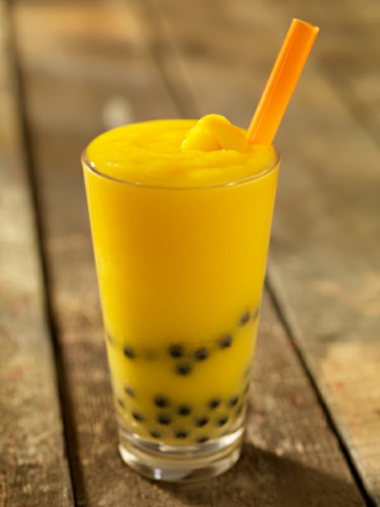Bubble Tea Recept na prípravu nápojov z mangovej šťavy počas chladenia