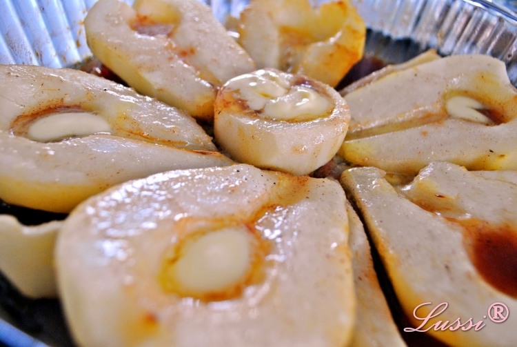 Recept-jesenny dezert-hruškovy-tatarovy-tatinovy ​​pekáč-pekáč-maslo-tavenina-škorica