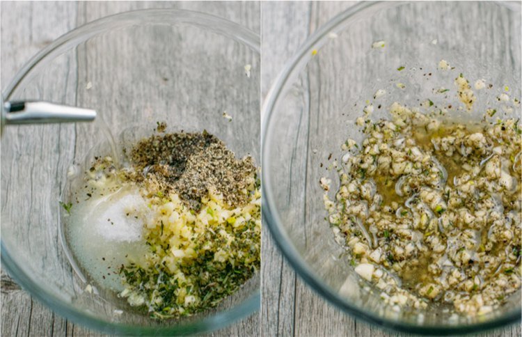 Cesnaková a bylinková zmes na pečenie rebier