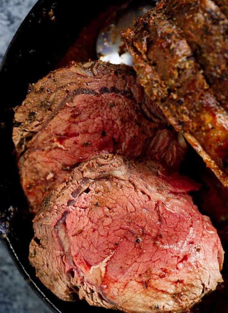 Pečené hovädzie mäso recept rebrá bylinkové maslo cesnak