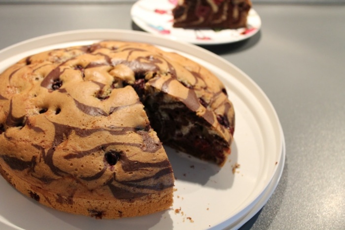 Zebrový koláč - mramorový koláč bez laktózy Námety na recepty na torty bez laktózy zebra tortová mramorová torta