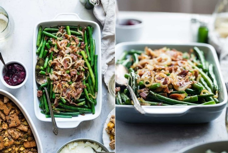 Body diétne zelené fazuľky s proscuittom a šalotkou pre zdravú výživu