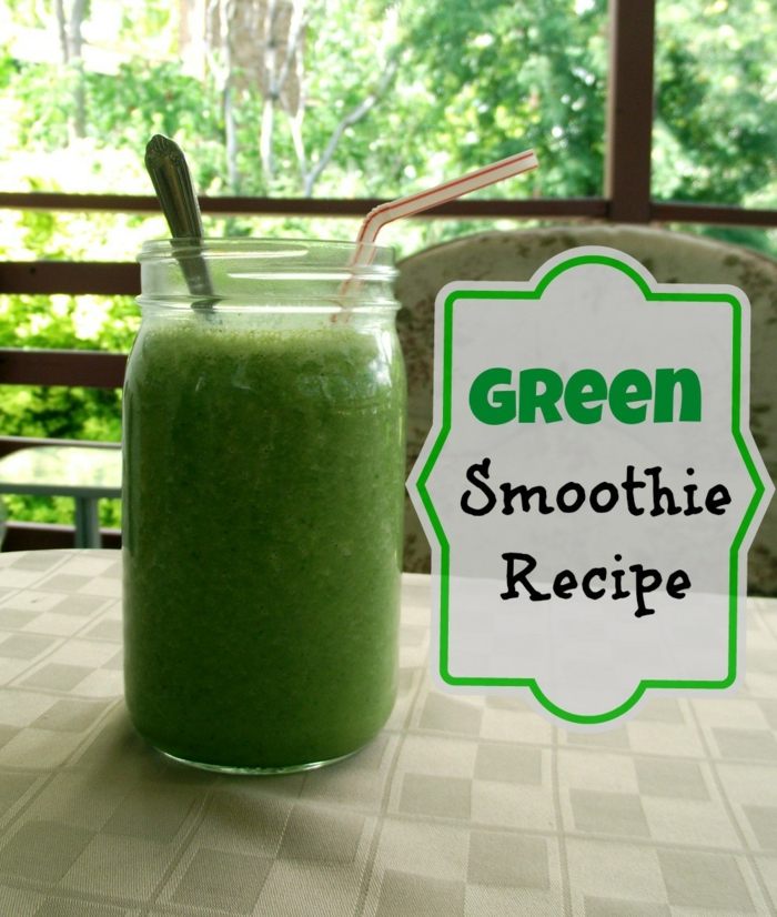 Vychutnajte si domáce zelené smoothie na verande