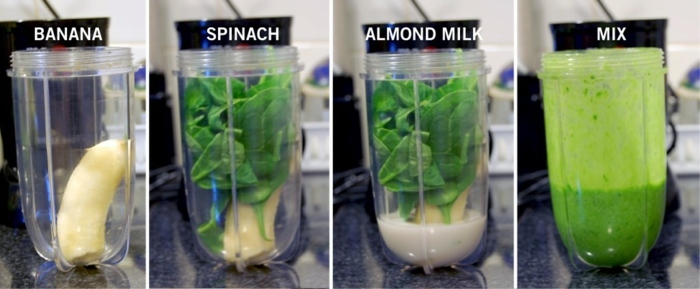 Banánovo-hruškovo-zelené smoothie