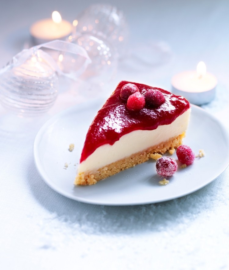 Brusnicový tvarohový koláč bez pečenia vianočné menu-nápad-brusnicovo-tvarohový koláč