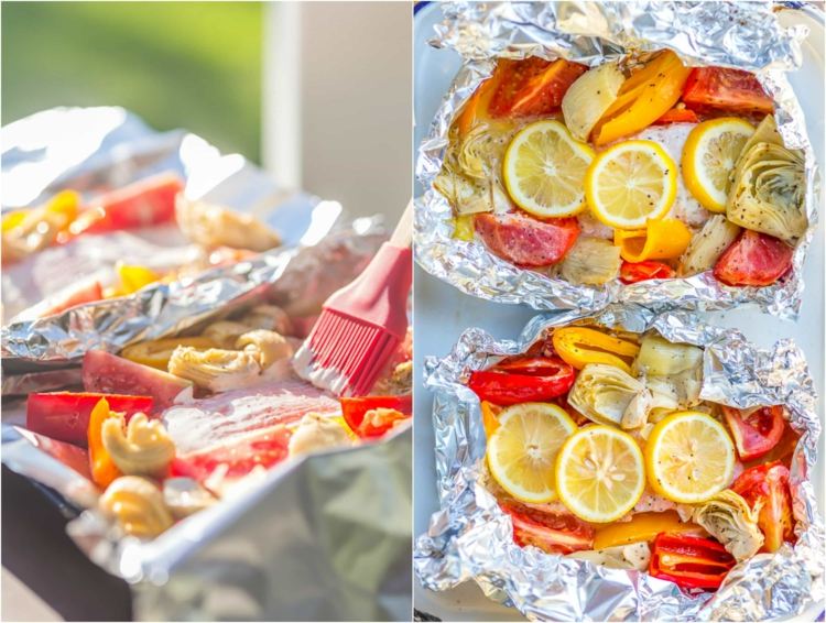 Grilovaný losos v balení z alobalu, nápady na recepty na rýchlu večeru