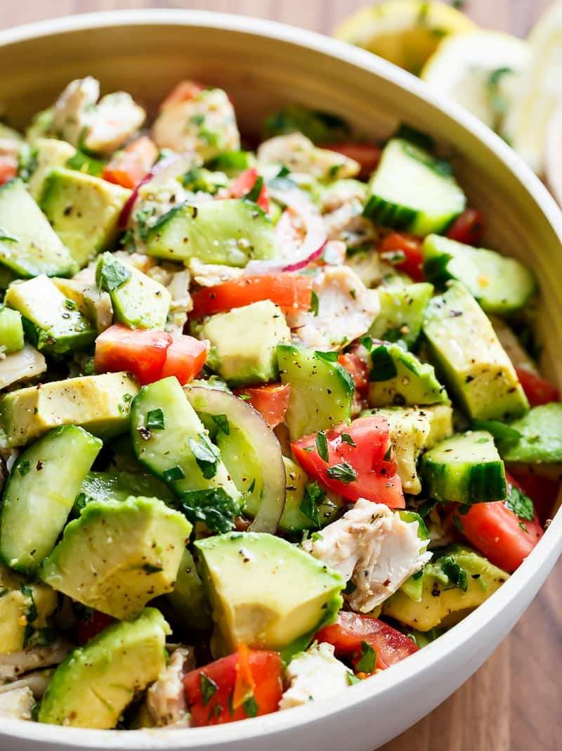 šalát s kuracími prúžkami kalórie zdravá večera recepty bez sacharidov