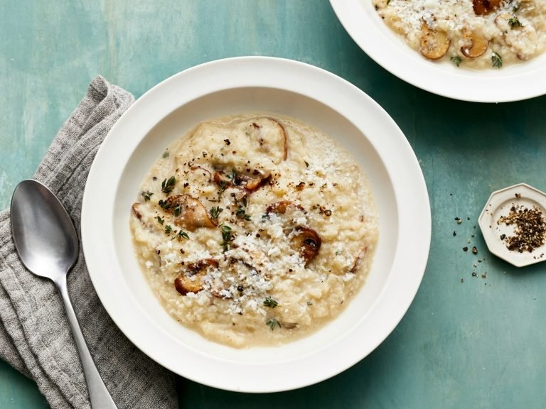 Nízkokarbohydrátové recepty bez karfiolového rizota z mäsa