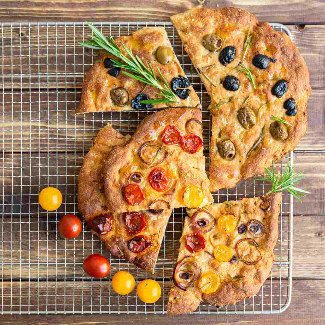 Recepty bez uhľohydrátov alternatíva k chlebu bez uhľohydrátov s nízkym obsahom sacharidov focaccia