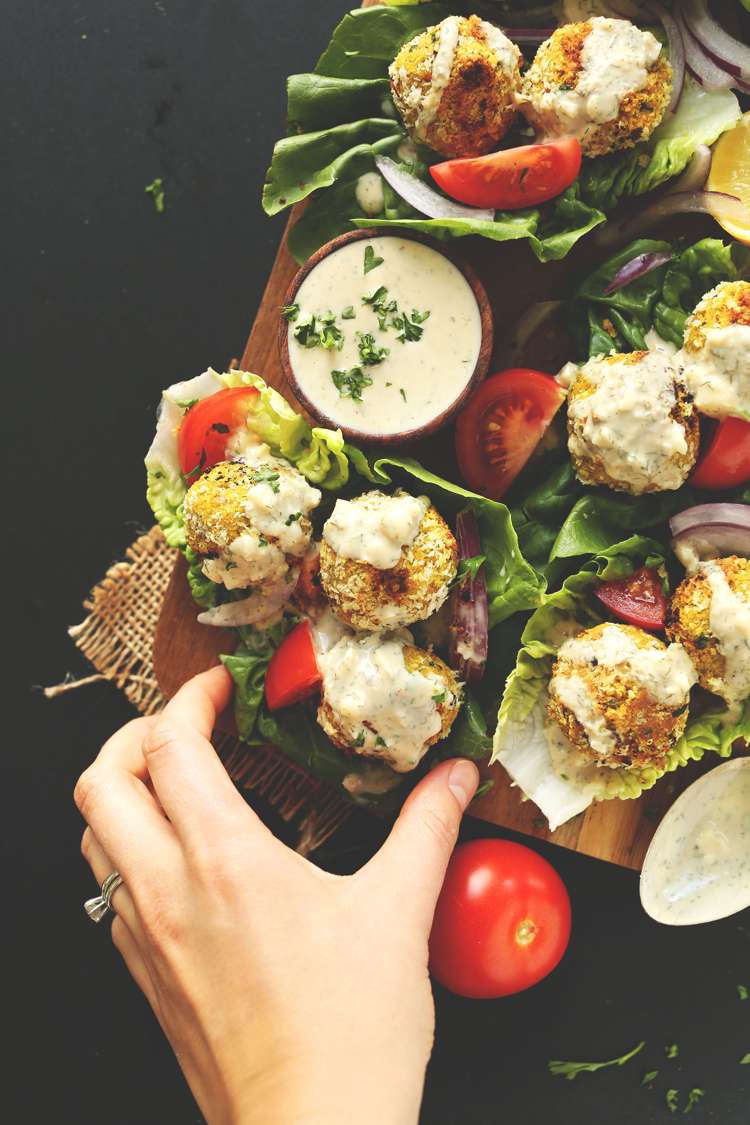 Recepty-cícerová múka-falafel