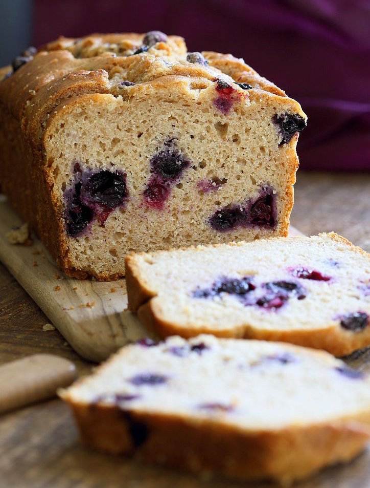 Recepty-cícerová múka-koláč-čučoriedky