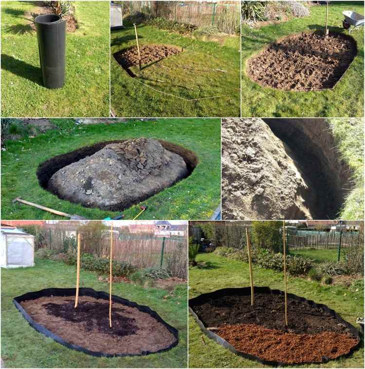 Nainštalujte bariéru oddenky pre kroky k montáži bambusu-pokyny-materiál