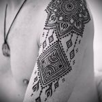 Fénykép egy henna tetoválásról férfiaknak (tetoválás) (érték) - példa rajz - 004